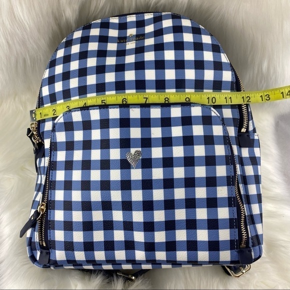 KATE SPADE HYDE LANE GINGHAM LEATHER BACKPACK HARTLEY main image 5